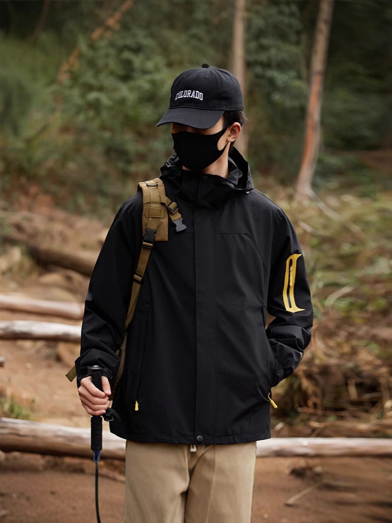 New Style Men'S Windproof Waterproof Outdoor Fleece Jacket Trendy Brand Xizang Couple Single-Layer Mountaineering Jacket Women - Image 3